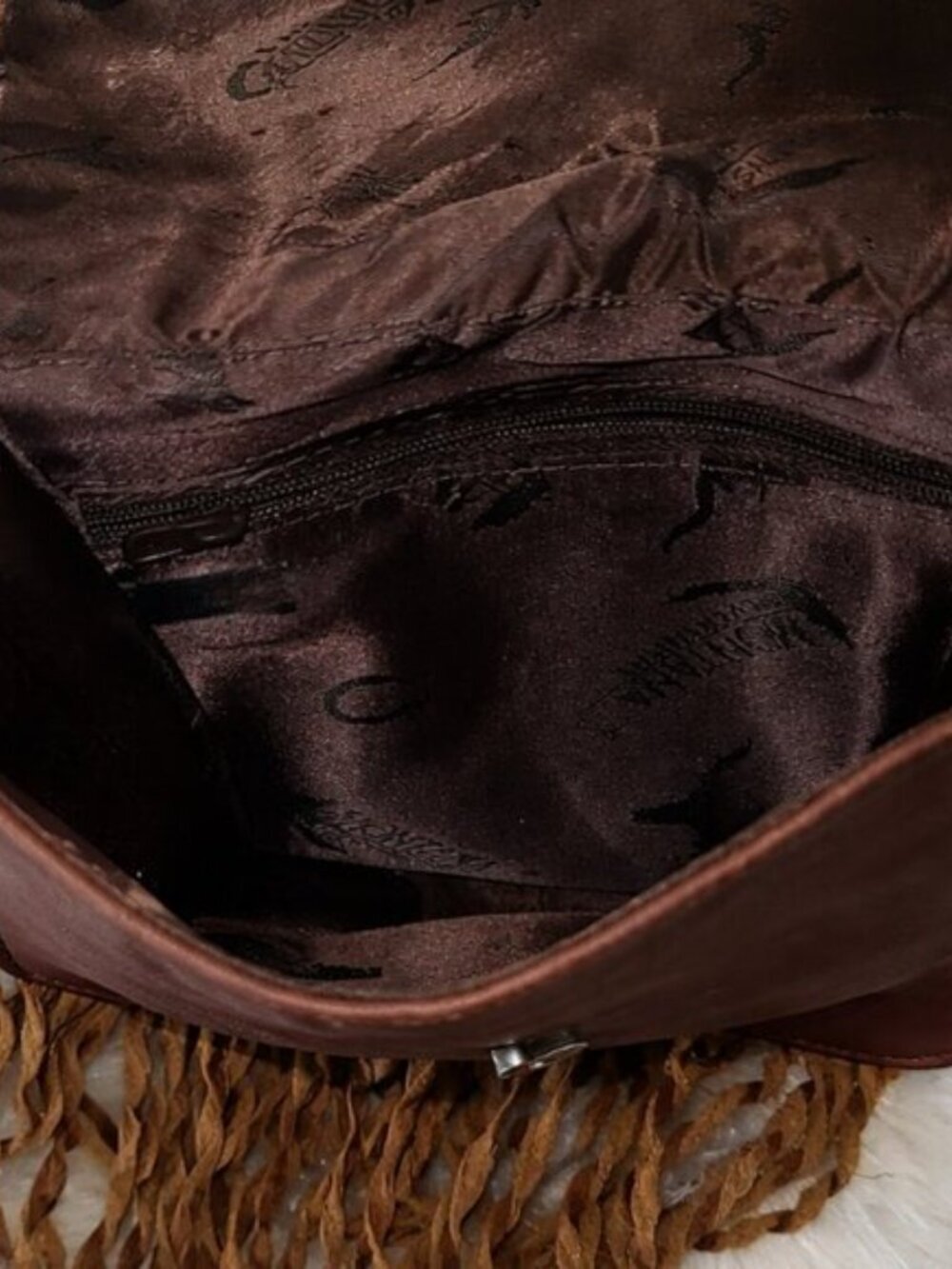 Montana Silversmiths Western Hair-On Hide Crossbody Fringe Bag - Picture 9 of 9